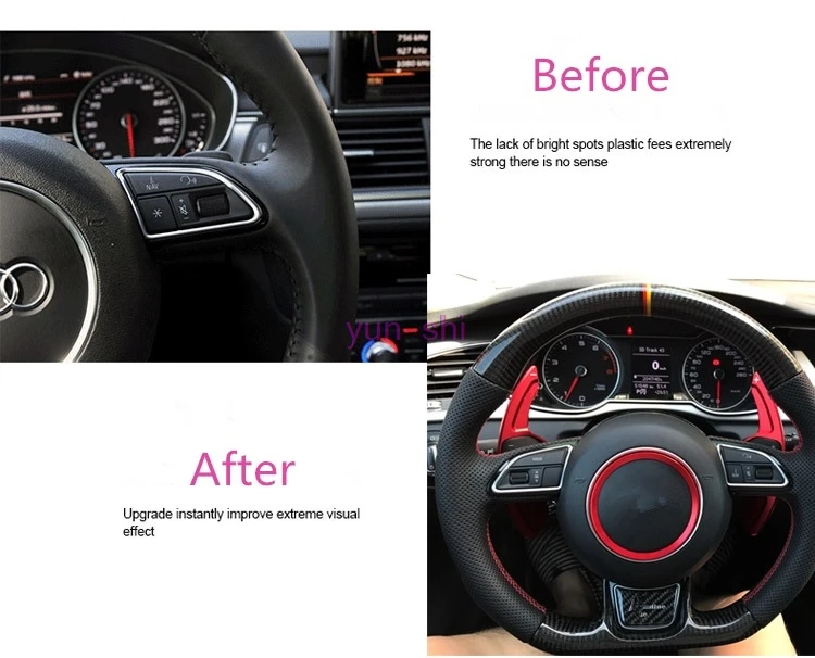 Аксессуары для руля Audi A3 A4L A5 A6L A8 Q3 Q5 Q7 S5 TT 2 шт.|car accessories|paddle shiftcar decoration stickers |