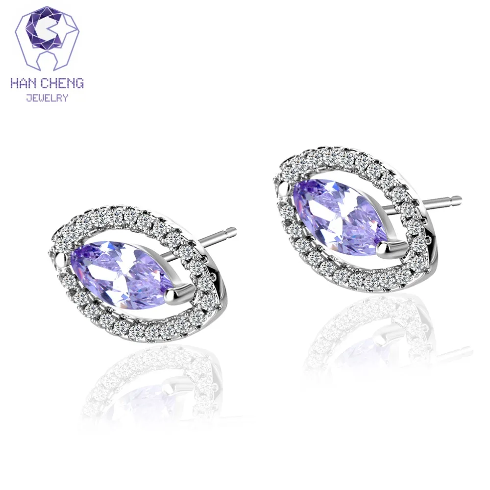 Новые Модные Роскошные полые маленькие овальные серьги HanCheng с ногтями из