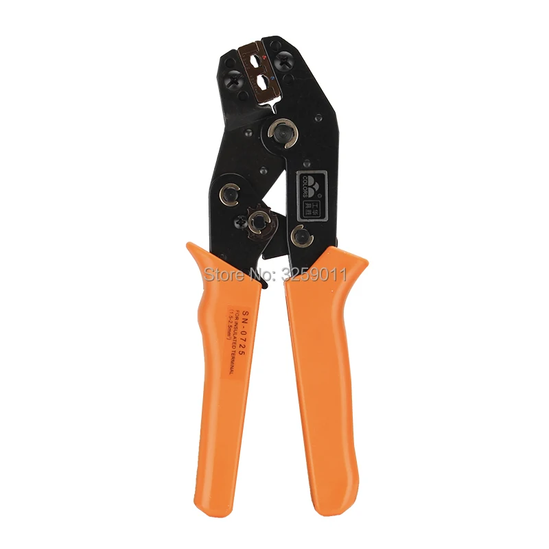 

3PCS SN-0725 15-13 AWG Ratcheting Wire Crimping Plier Tools for Insulated Terminals and Butt Connectors Crimper