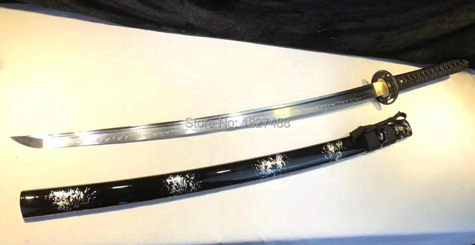 Высокопрочное японское T10 Катана из стали меч самурая готовое к сражению очень
