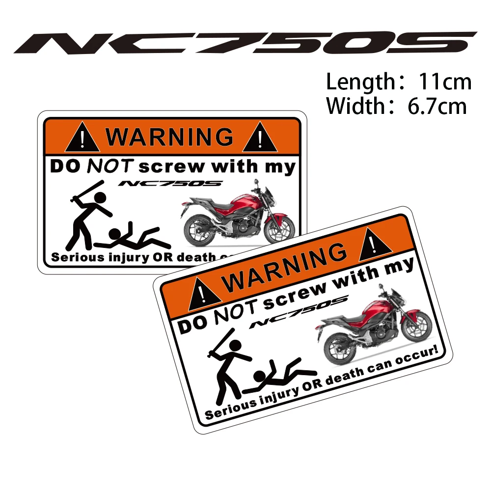 

KODASKIN 2 Pieces Do Not Screw Warning Sticker Decal for HONDA NC-750S