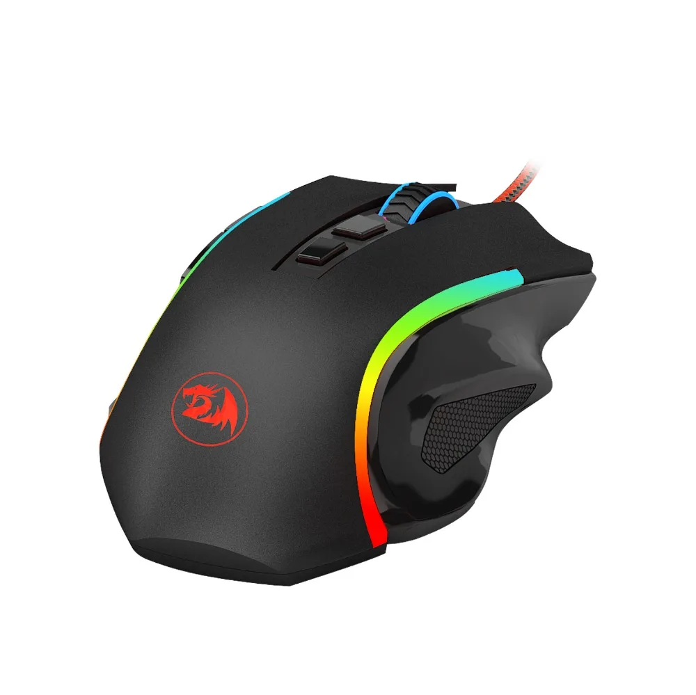 Мышь игровая Redragon M607 Проводная с RGB-подсветкой 8 кнопок 7200 DPI | Компьютеры и офис