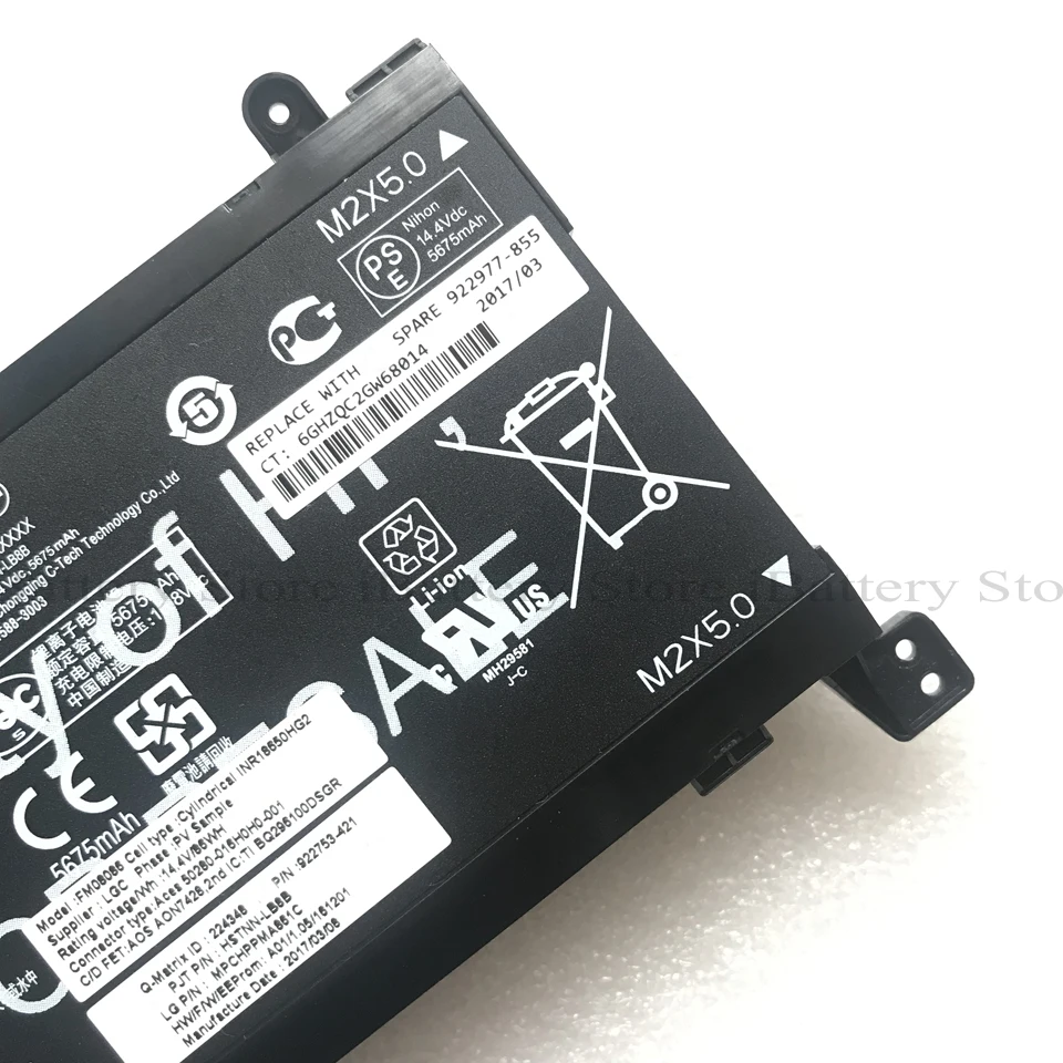 Подлинный аккумулятор FM08 для HP OMEN 17 17-AN013TX 17-AN014TX HSTNN-LB8B 922753-421 922977-855 | Компьютеры и