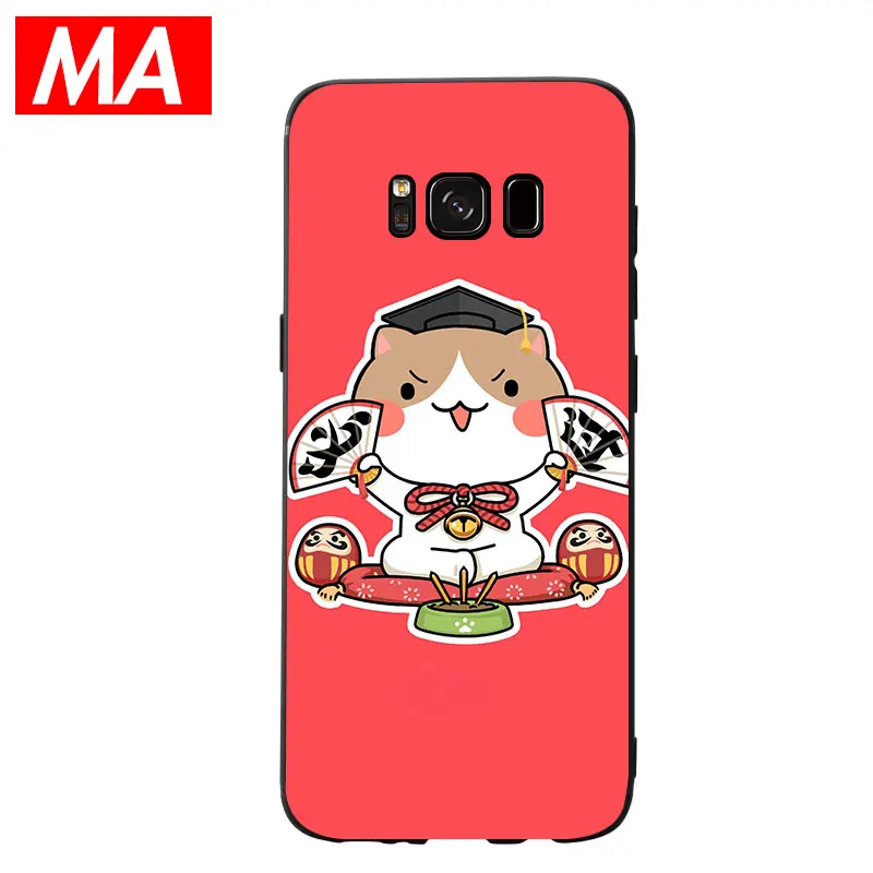 MA Мультфильм Красочные Симпатичные Lucky Cat чехол для телефона Сверхтонкий Мягкий