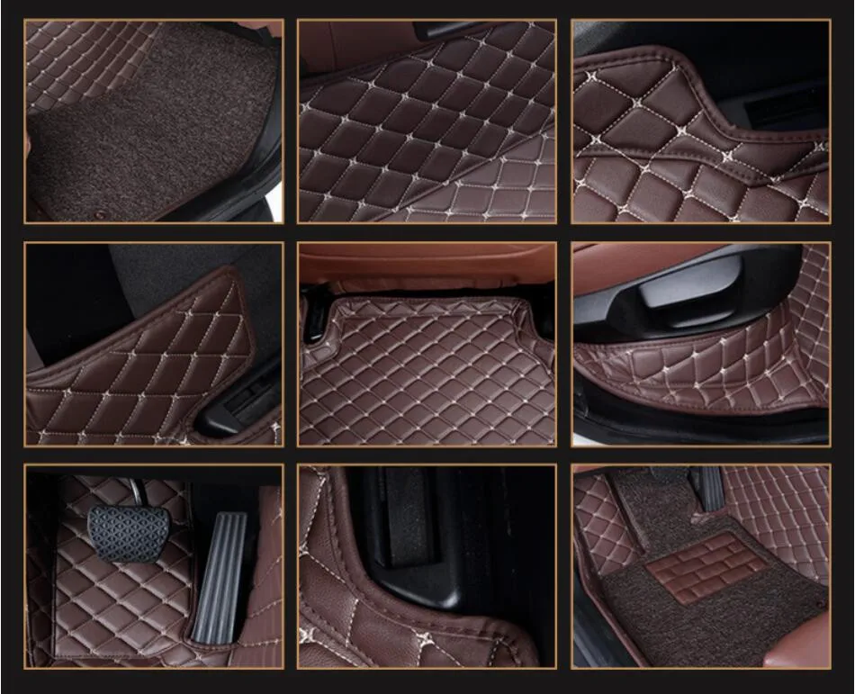 Автомобильные коврики для TOYOTA Land Cruiser PRADO 150, коврик для ног, высокое качество, вышивка, кожа, проволока, 2 слоя