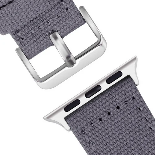 nordic grey Fullmosa для наручных часов Apple Watch, версии, 8 цветов Холст НАТО Стиль для наручных часов iWatch, ремешок совместим с Apple Watch Series 4/3/2/1 38 мм/42 мм - Цвет ремешка: nordic grey