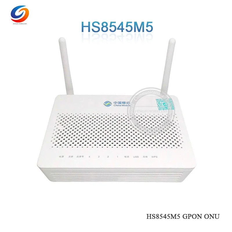 10 шт. Лучшая цена GPON ONU HW HS8545M5 Мини Размер ONT FTTH HGU маршрутизатор режим 1GE + 3FE 1TEL USB 2 4