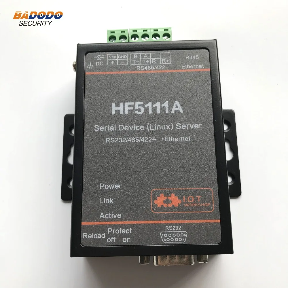 HF5111A 1 порт RJ45/RS232/RS485/RS422 последовательный для Ethernet Linux сервер поддержка TCP/IP/Telnet/Modbus