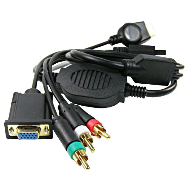 AV HDTV TV/PC Monitor VGA Component Cable for Nintendo Wii/Sony PS3 Console |