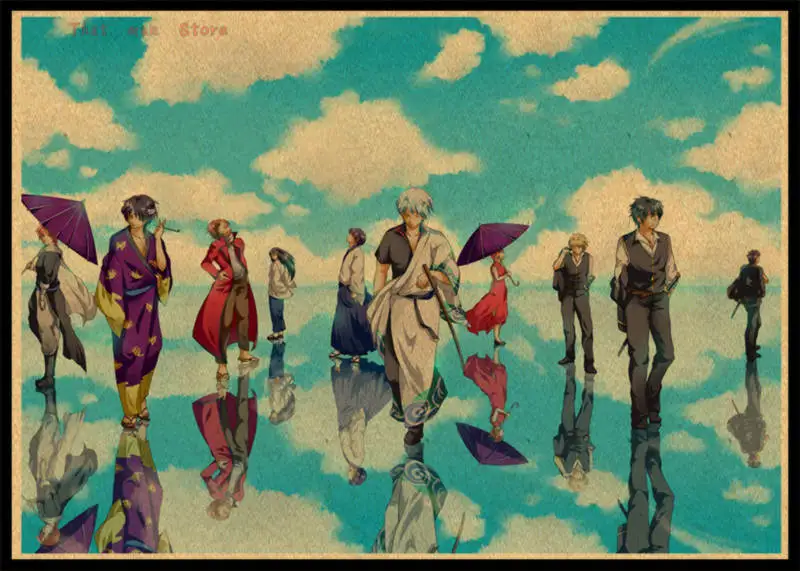 GINTAMA/Sakata Gintoki/классический японский мультипликационный комикс/крафт