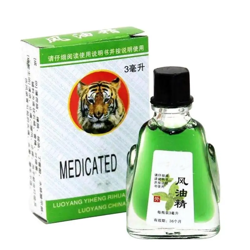 Tiger насекомое репеллент зуд эфирное масло Лето предотвращает нагревание льда Прохладный масляный спирт уличное использование снимает головную боль - Цвет: 1