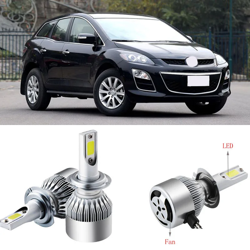 2 шт. 9005/HB3 6500K Однолучевые светодиодный фары противотуманные лампы для Mazda CX-7 10-2015 |