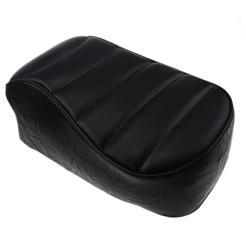 Новое кожаное заднее ПАССАЖИРСКОЕ СИДЕНЬЕ в черную полоску для мотоцикла Harley
