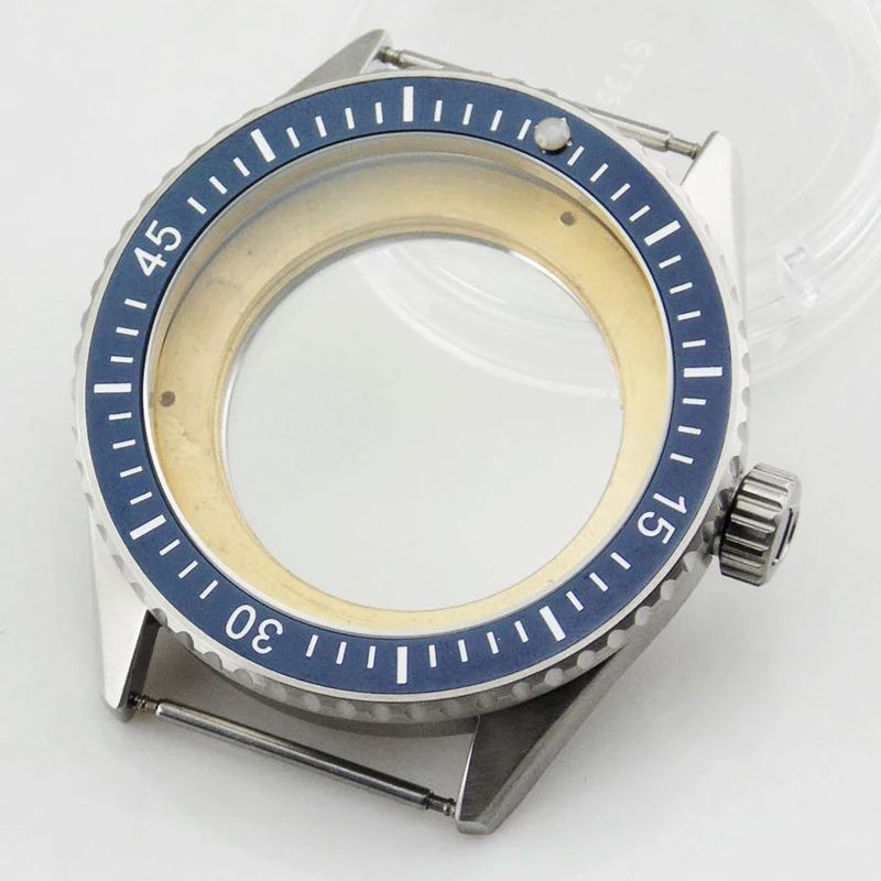 Сапфировое стекло 43 мм Корпус часов Fit Miyota 8205/8215 mingzhu DG2813 движения|glass glass|miyota