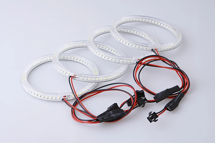 Отличные SMD 5050 Светодиодные белые фары halo angel demon eyes kit для Volkswagen VW Touareg 2003 2004 2005