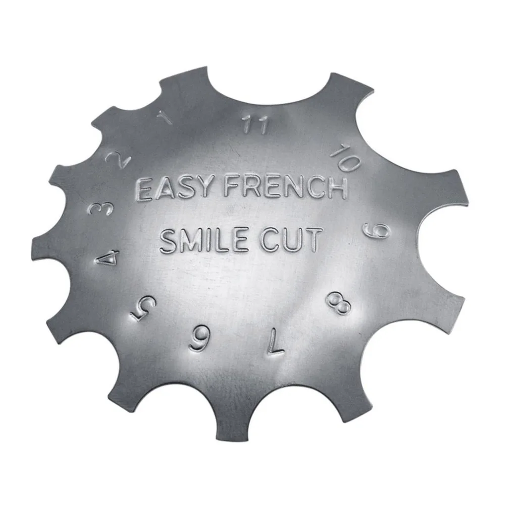 1 Pc Easy French Line Edge Cutter Stencil Trimmer Multi-size Stainless Steel Manicure Nail Art Clipper Styling Tool | Красота и