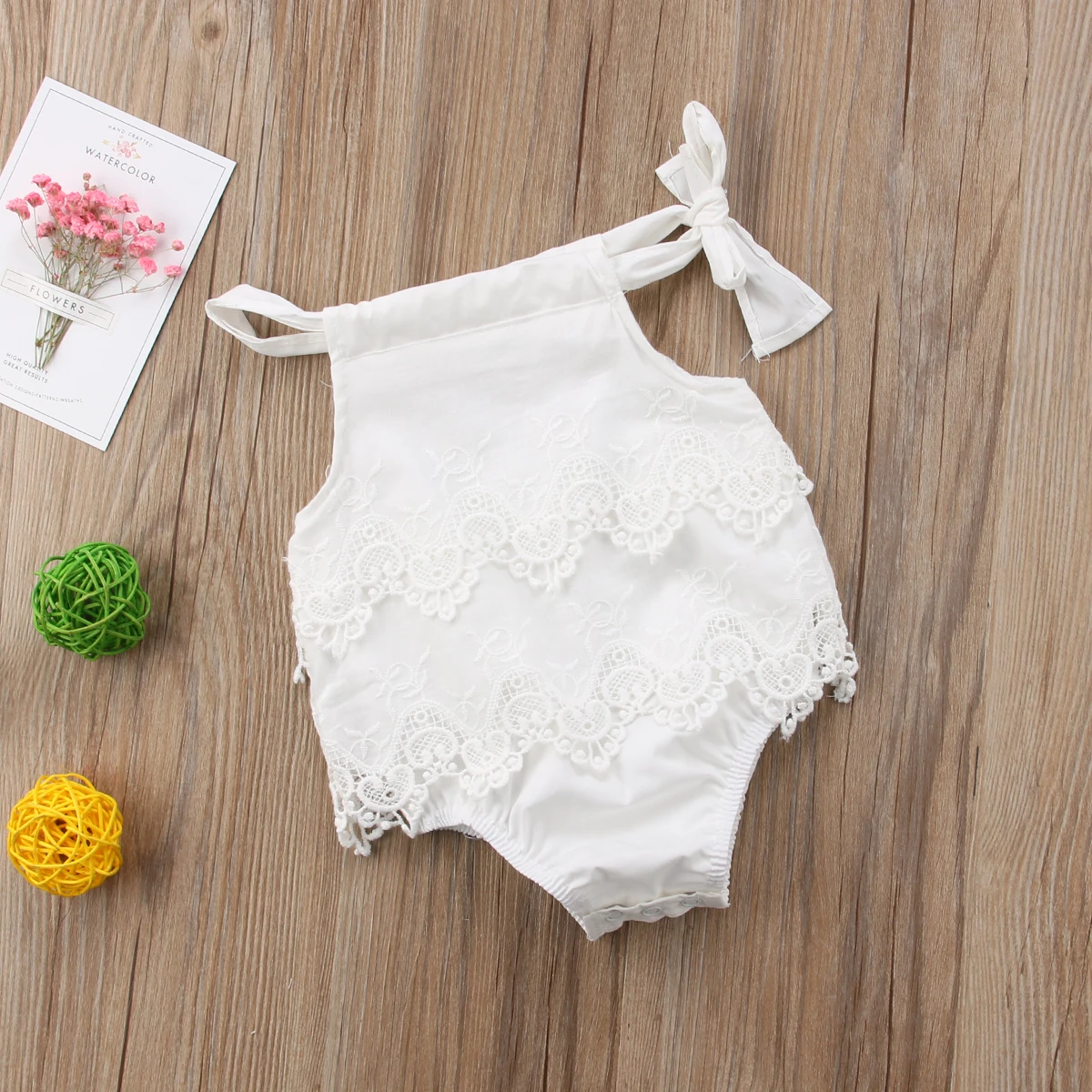 

Infant Baby Girl Flower Lace Bodysuit Sunsuit Jumpsuit Outfit Clothes One Piece Set Summer Fashion Casual Solid O neck Clothing