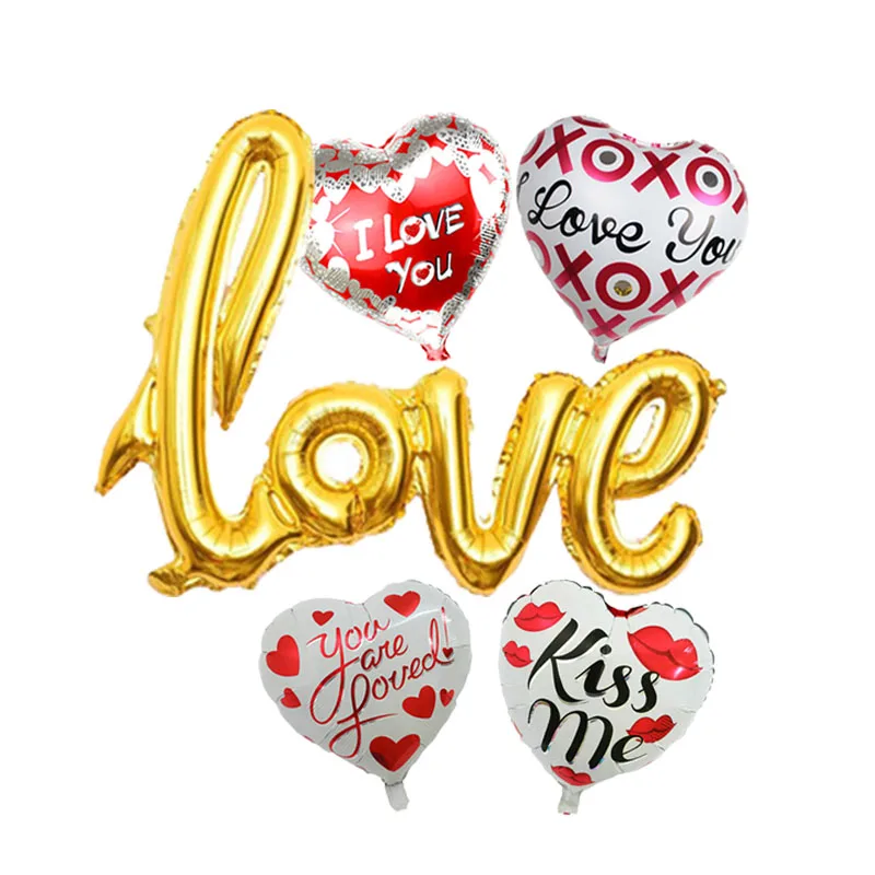 5 шт./лот свадебные шары для украшения из красного золота соединение воздушные