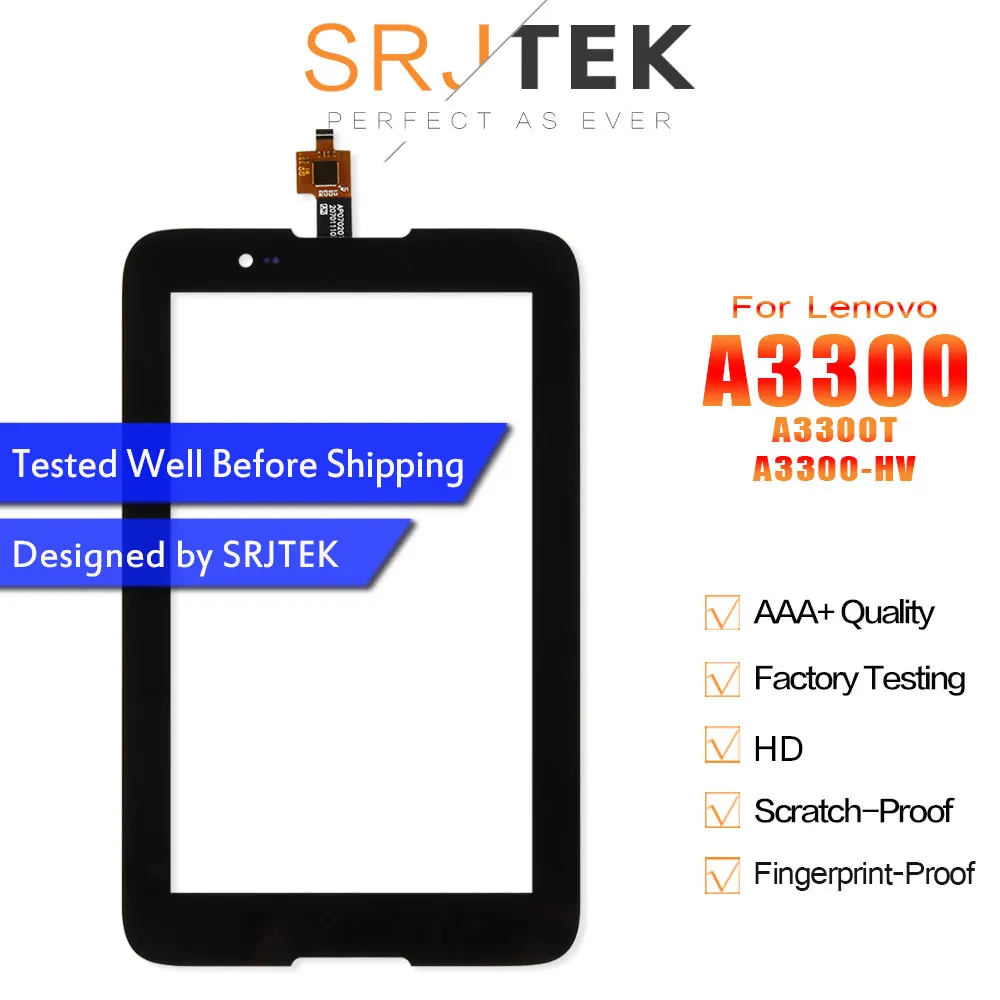Srjtek 7 &quotдля Lenovo A3300 A3300T A3300-HV сенсорный экран дигитайзер сенсорная стеклянная