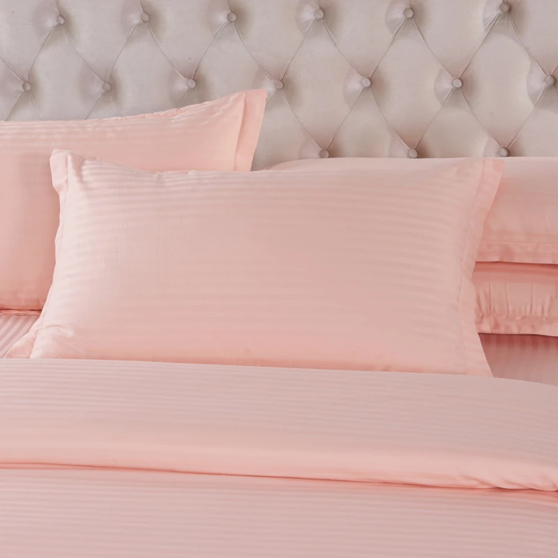 Горячее предложение хлопковое постельное белье из 100% хлопка сатин в полоску