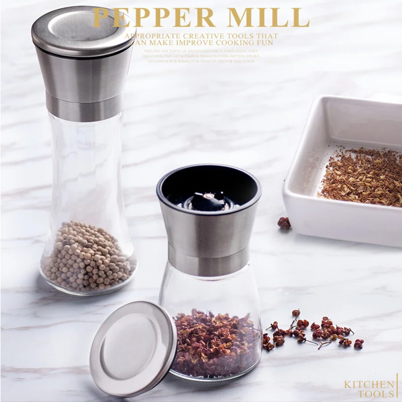 

200ml Manual star anise Sesame Herb Spice Garlic Salt and Black Pepper Mill with Adjustable Coarseness Muller Grinder