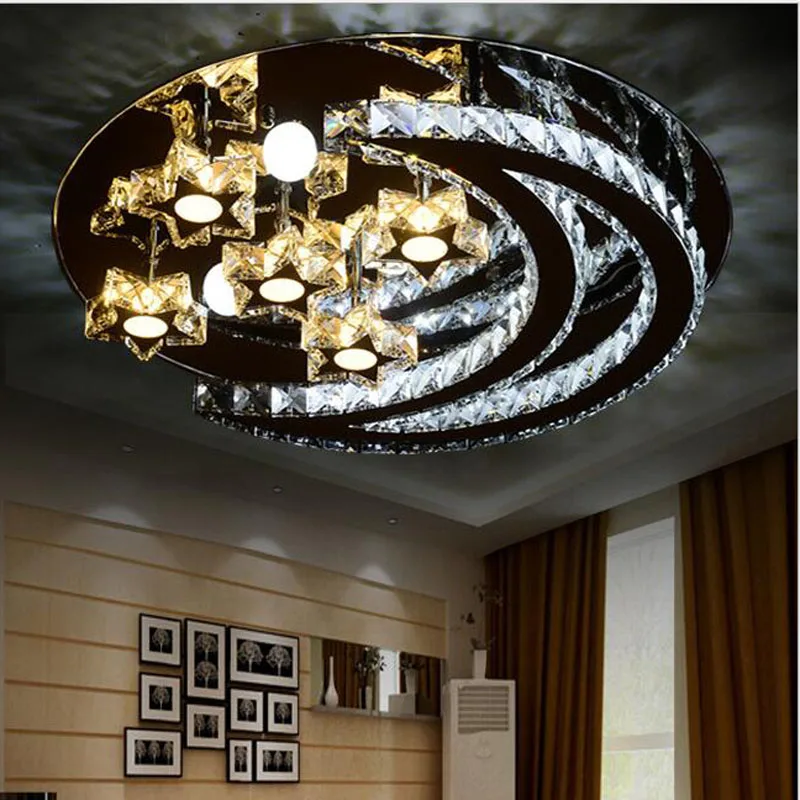 L Прямая поставка с завода большая потолочная лампа для гостиной из нержавеющей