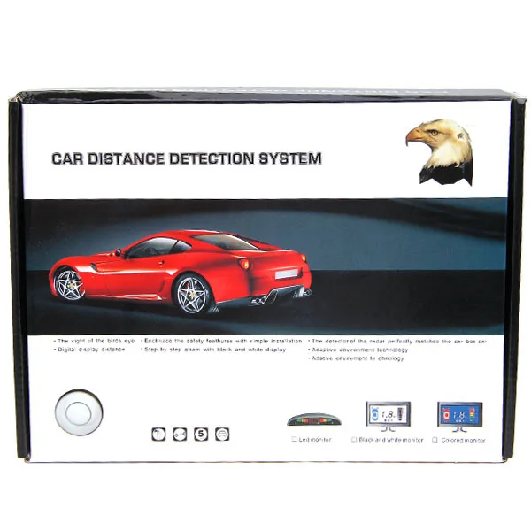 4-Sensor LED Display Car Backup Parking Sensor System (Silver) | Автомобили и мотоциклы