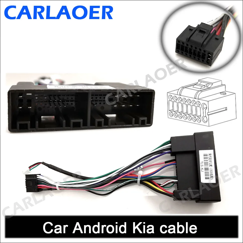 KIA 2 din автомобиль Android радио кабель для Suzuki Buick Volkswagen ISO hyundai Kia Honda Toyota Nissan mitsubiish i Ford CRV FIT Outlande - Название цвета: KIA