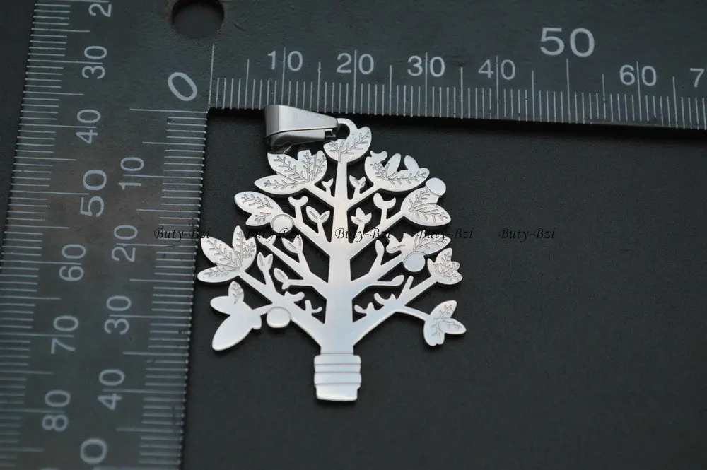

Stainless Steel Metal Tree Charm Pendant Chains Necklace Fashion Jewelry