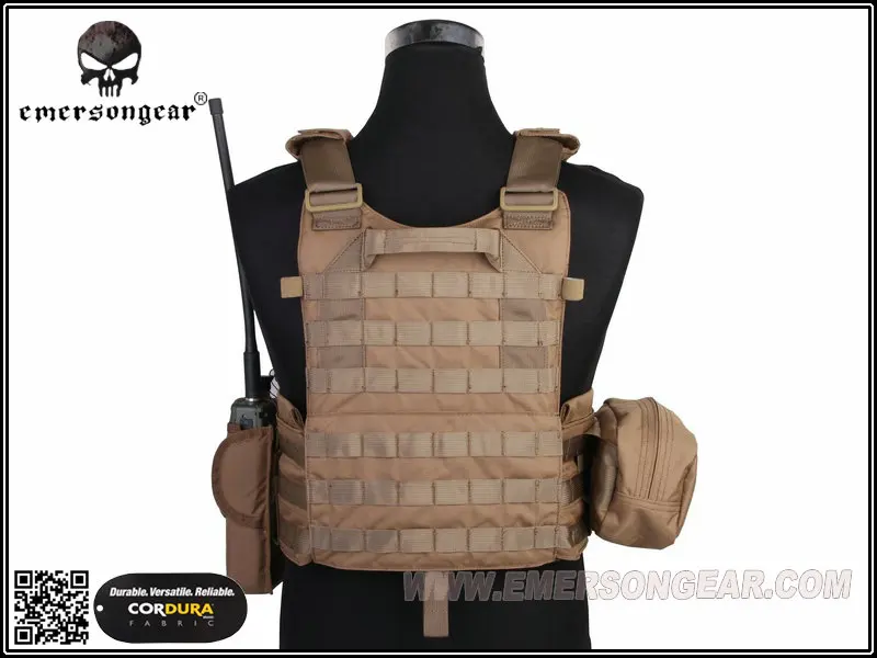 Emersongear LBT6094A стильный тактический жилет с 3 мешочками страйкбол боевой Молл Coyote