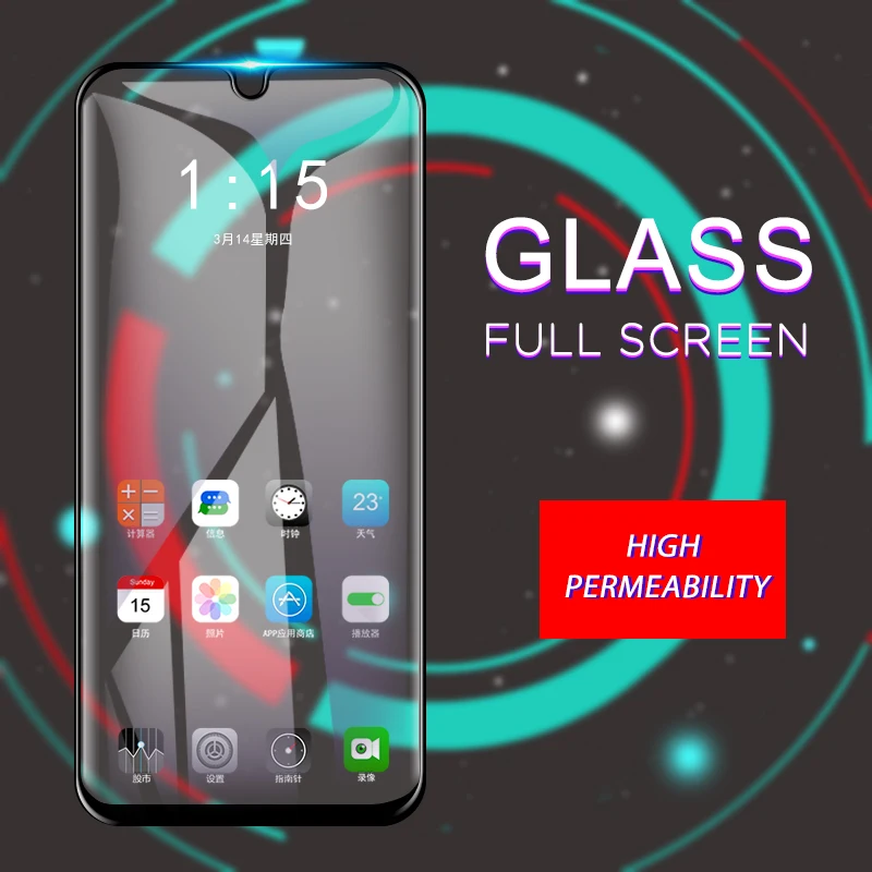 9 H полное покрытие защитное закаленное стекло для samsung galaxy A20 A50 A30 M30 протектор