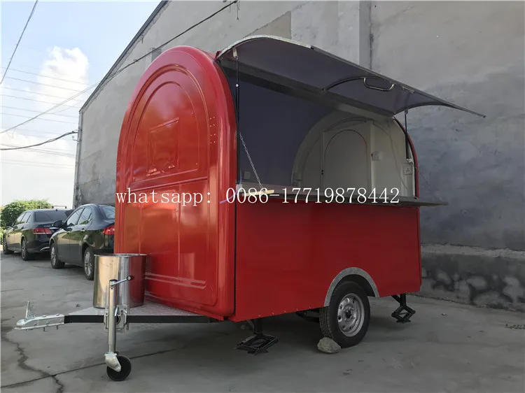 Дешевые 2 m длинные тележки для фаст фуда мобильный прицеп еды Мобильная тележка