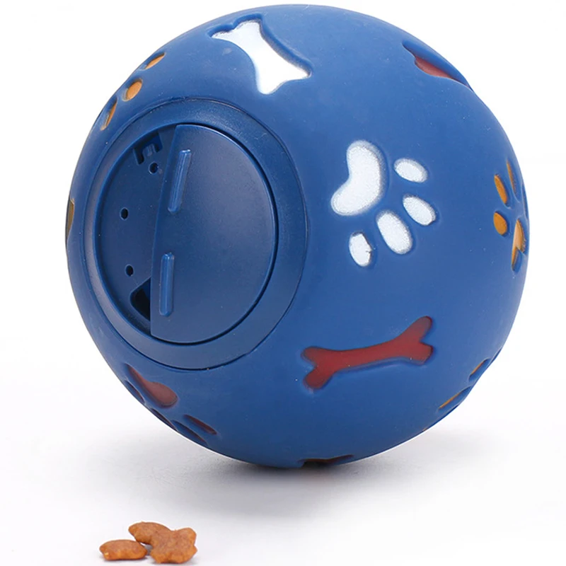 2 Size S/M Colors Red/Blue Dog Toy Pick up Food Balls Funny Squeaky Leakage Pet Cat Treat Holder Puppy Chew Training Supplies | Дом и сад