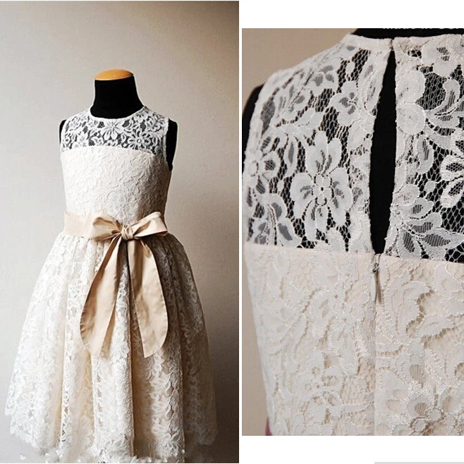 

2017 г., новые Брендовые платья для девочек с цветочным узором и поясом, кружевное платье для свадебной вечеринки, платье для причастия для мал...