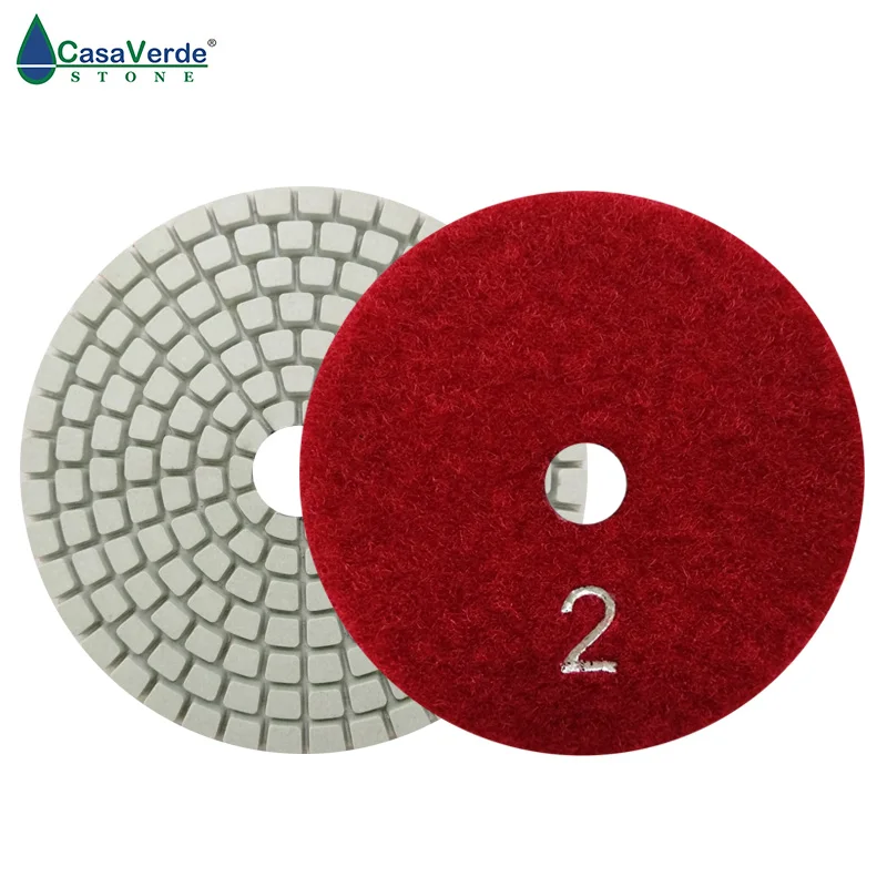 DC-AWS3PP01 dry and wet diamond pads 3" flexible 3 step polishing for stone marble | Инструменты