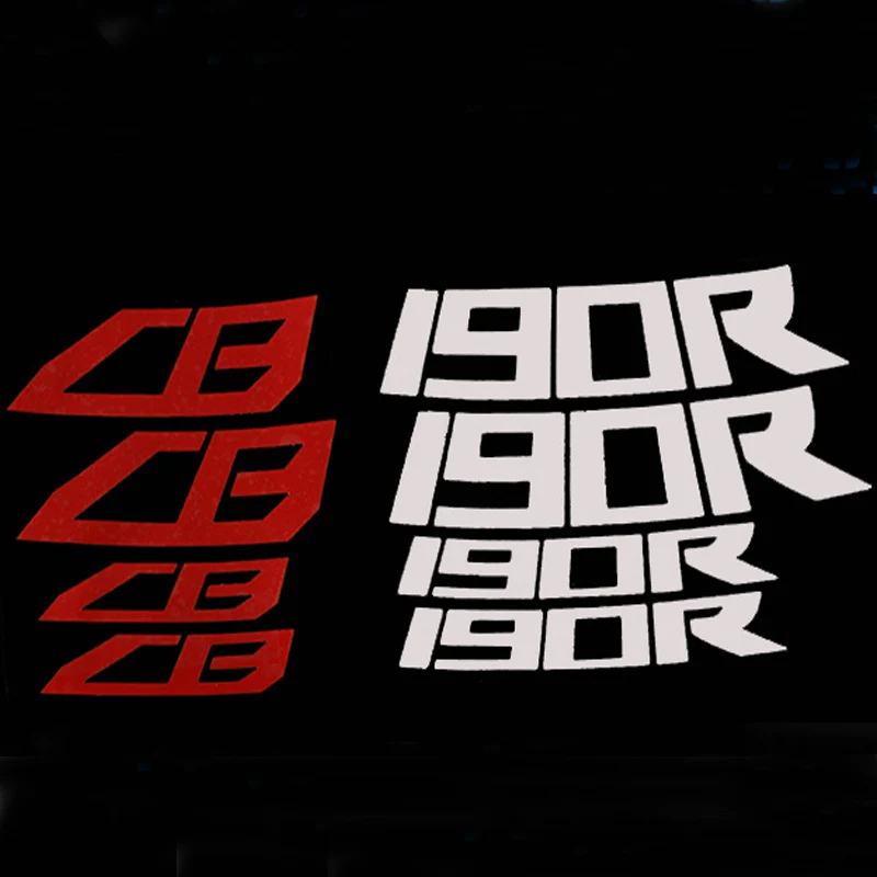 Yecnecty наклейка на колеса мотоцикла запасные части белый + красный Светоотражающая