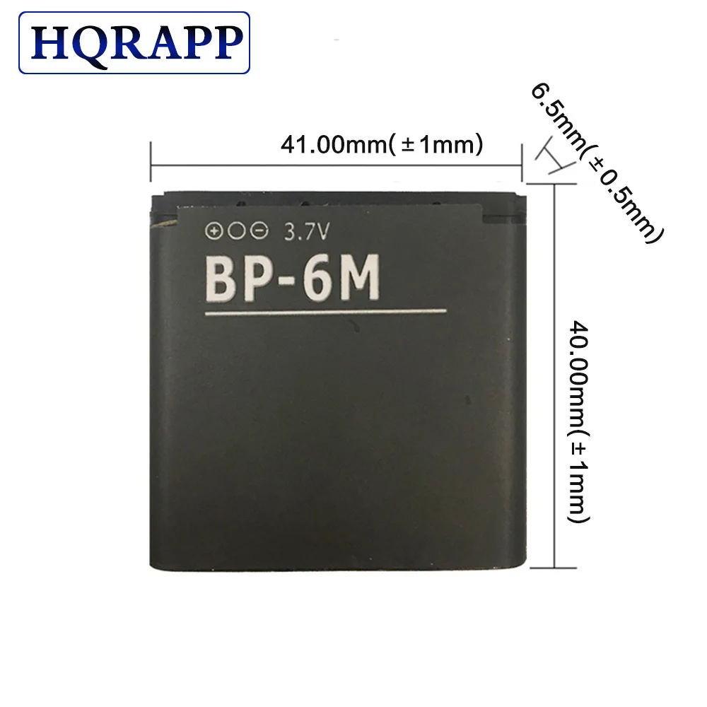 Новая телефонная батарея BP 6M для NOKIA 6233 6280 6288 9300 N73 N93 3250 9300i|Аккумуляторы мобильных