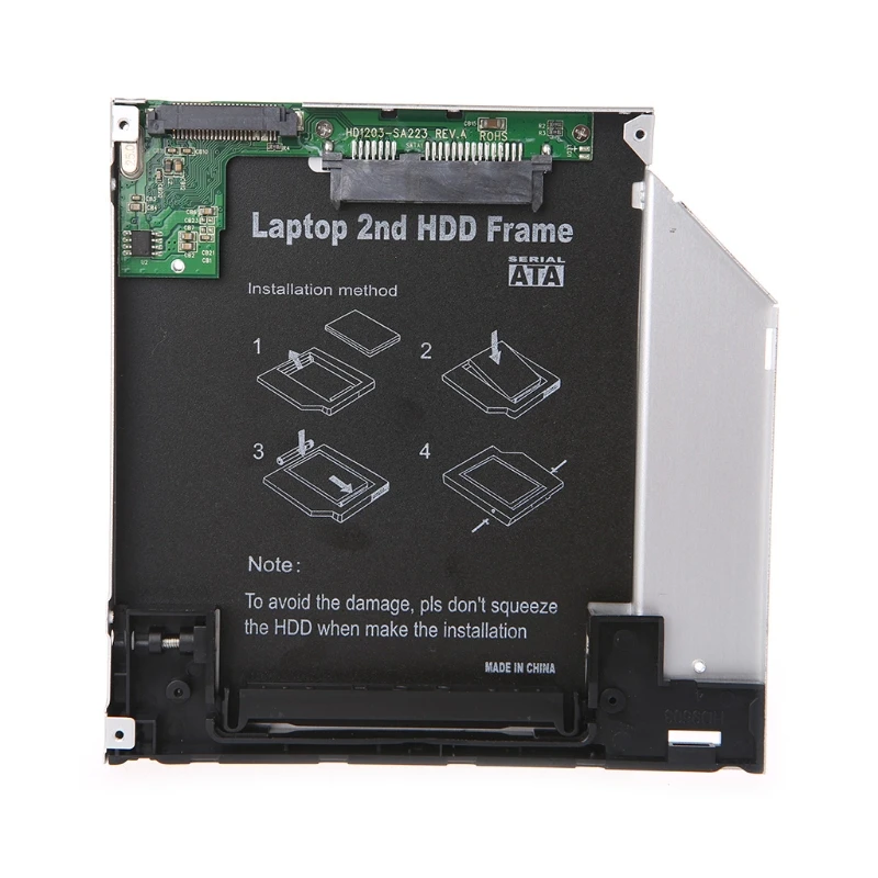 Горячий Универсальный 9 5 мм PATA IDE на 2 й SATA HDD жесткий диск модуль Caddy|Компьютерные