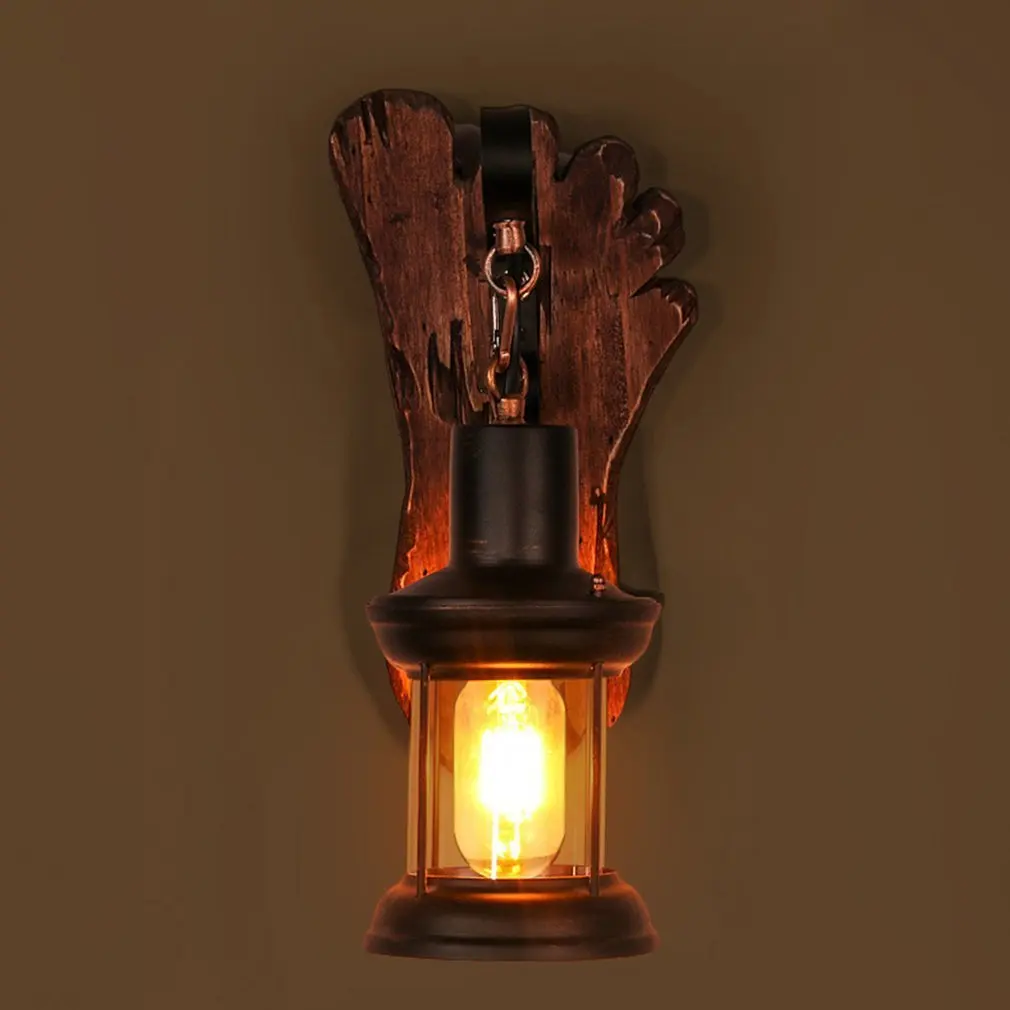 Винтажный промышленный стиль светодиодный настенный светильник старая лодка