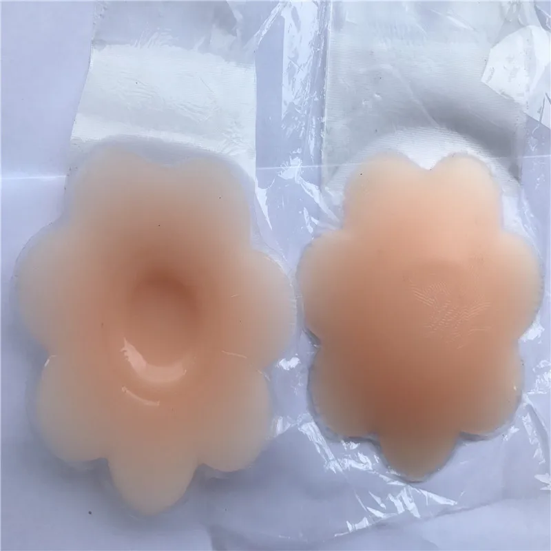 100pcs/Fashionable Beauty Small Cover With Flower Shape Reusable Silicone Nipple Covers