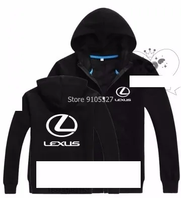Осенне зимняя модная однотонная Толстовка Lexus одежда на молнии для мужчин и