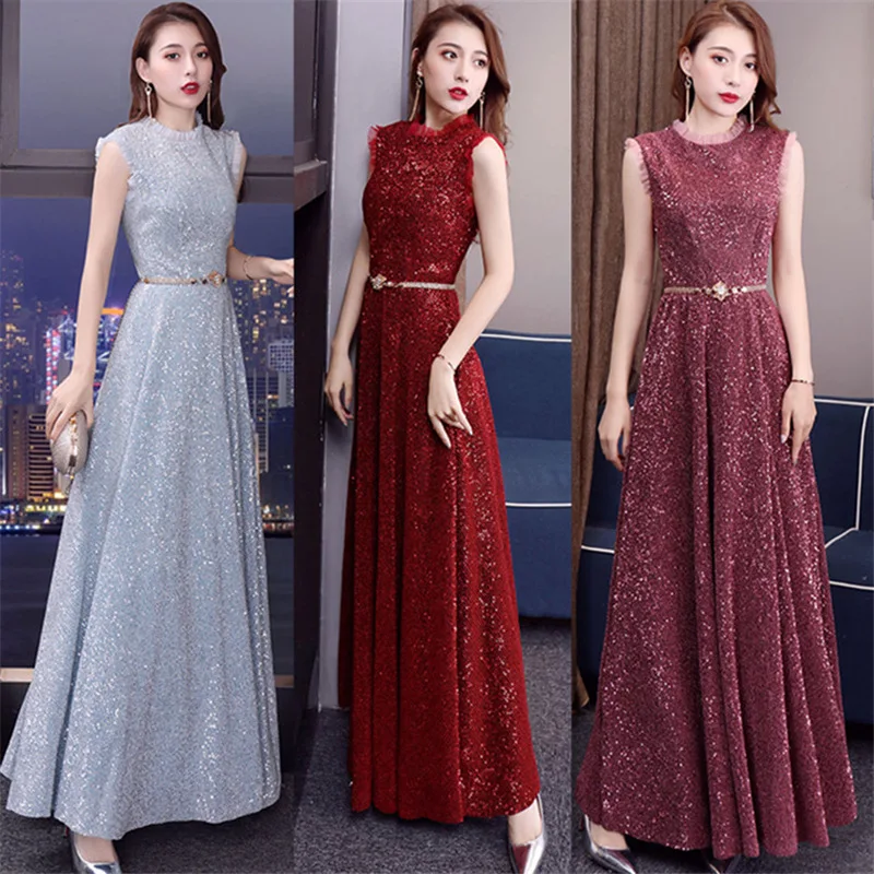 2019 новое платье Весна Новый Элегантные Блестки модная женская одежда тонкий
