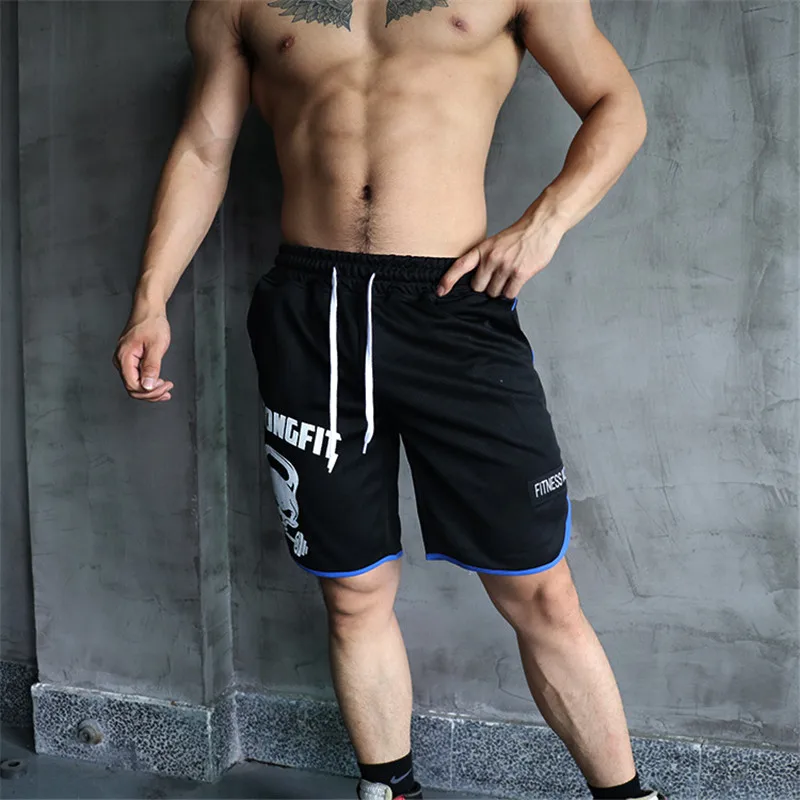 Летние Для мужчин кроссовки мужские шорты для фитнеса и спортзала быстрое высыхание тренировок бег трусцой Велоспорт Crossfit плюс Размеры свободные шорты M-5XL