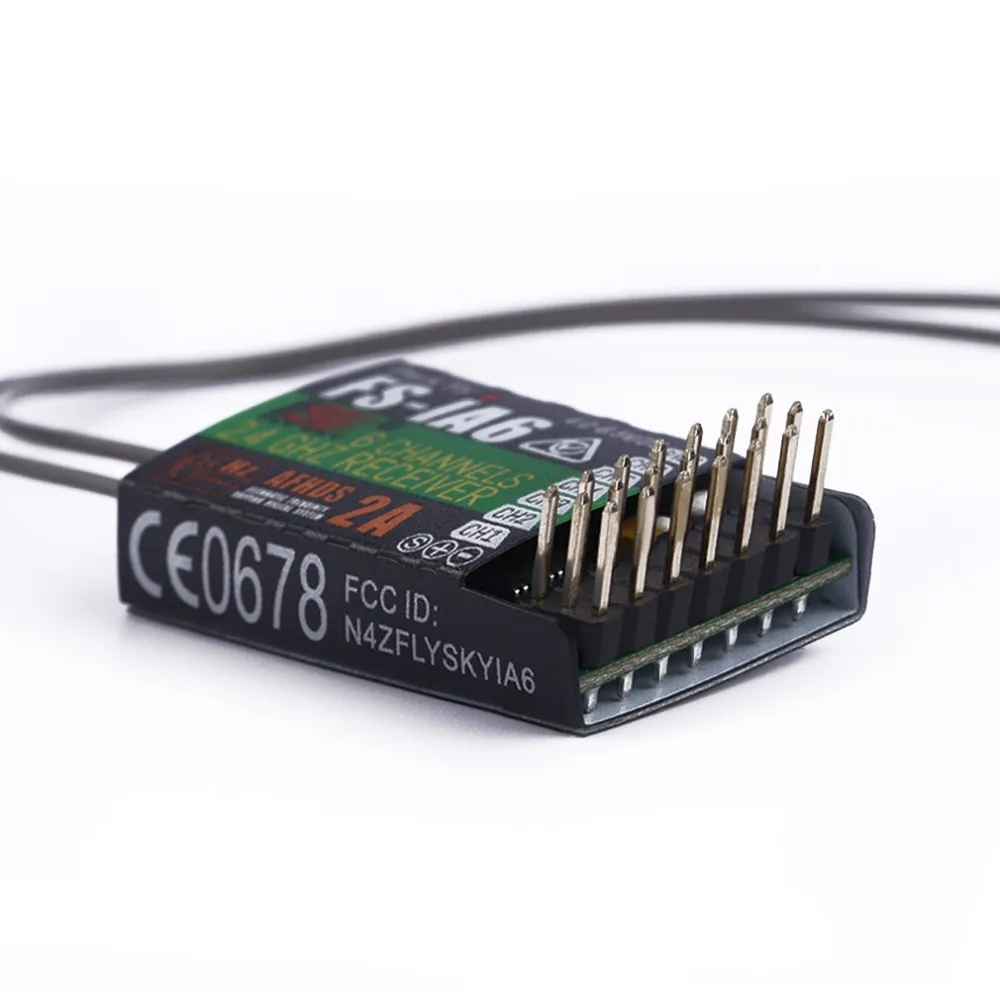 1 шт. 100% оригинальный FlySky FS iA6 6 канальный приемник AFHDS 2A 2 4G замена радиосистемы для