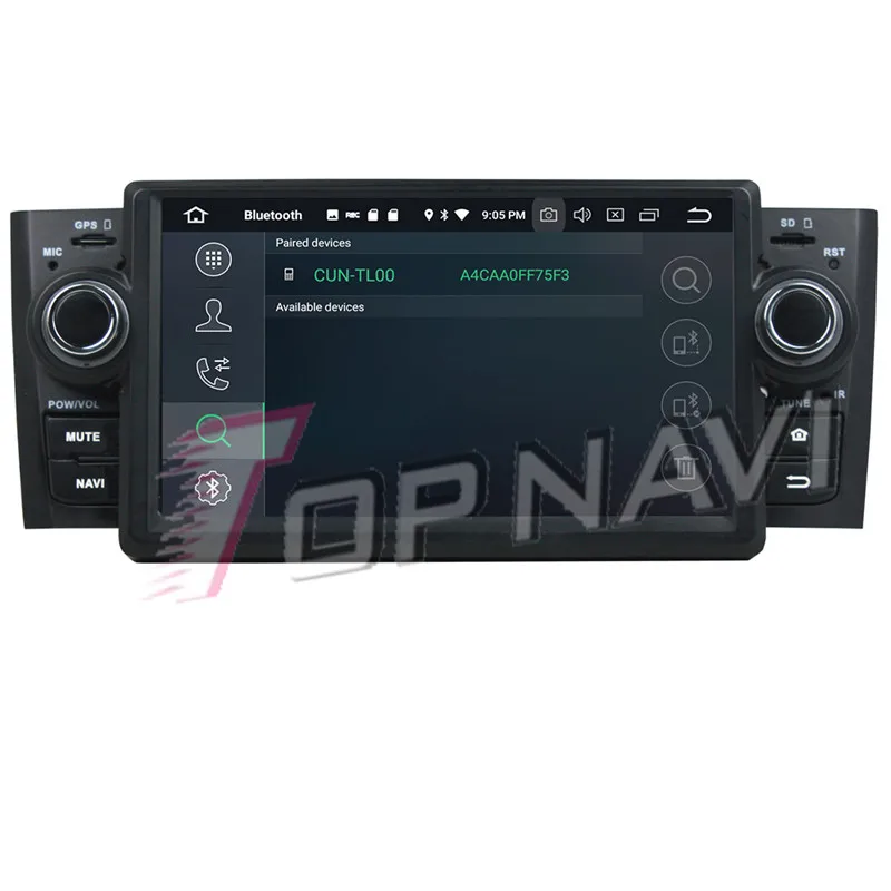 Автомобильный мультимедийный DVD плеер Topnavi 7 дюймов Восьмиядерный процессор Android 9