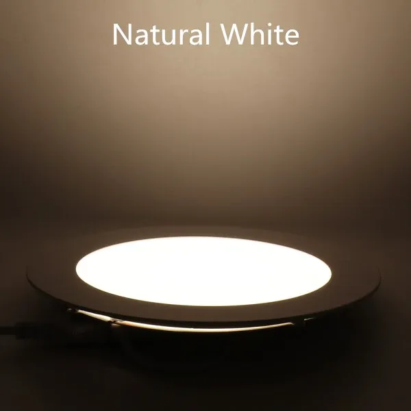 Natural White Светодиодный светильник, панельный светильник, белый теплый белый Потолочный панельный светильник 3 Вт 6 Вт 9 Вт 12 Вт 15 Вт 25 Вт Светодиодный светильник для домашнего декора - Испускаемый цвет: Natural White