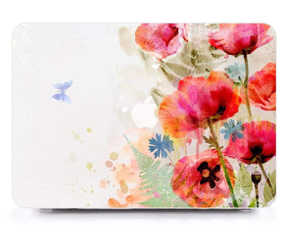 Пластиковый жесткий чехол для ноутбука + клавиатуры Пылезащитная заглушка Apple