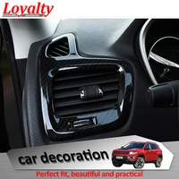 loyalty for jeep compass 2017 carbon fiber dashboard left and right side air conditioner vent trim car accessories