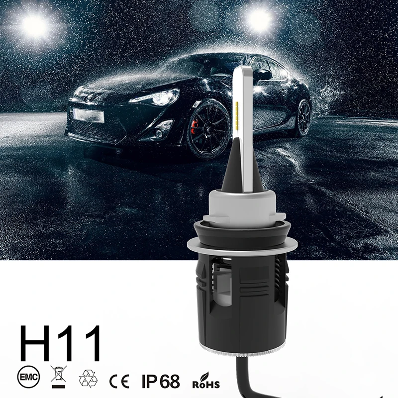 JKCOVER H4 H7 H11 H1 H3 9005/HB3 9006/HB4 LED Car Headlight Bulbs Hi-Lo Beam 60W 8400lm COB Chips 6000K Auto Headlamp Fog Lights |