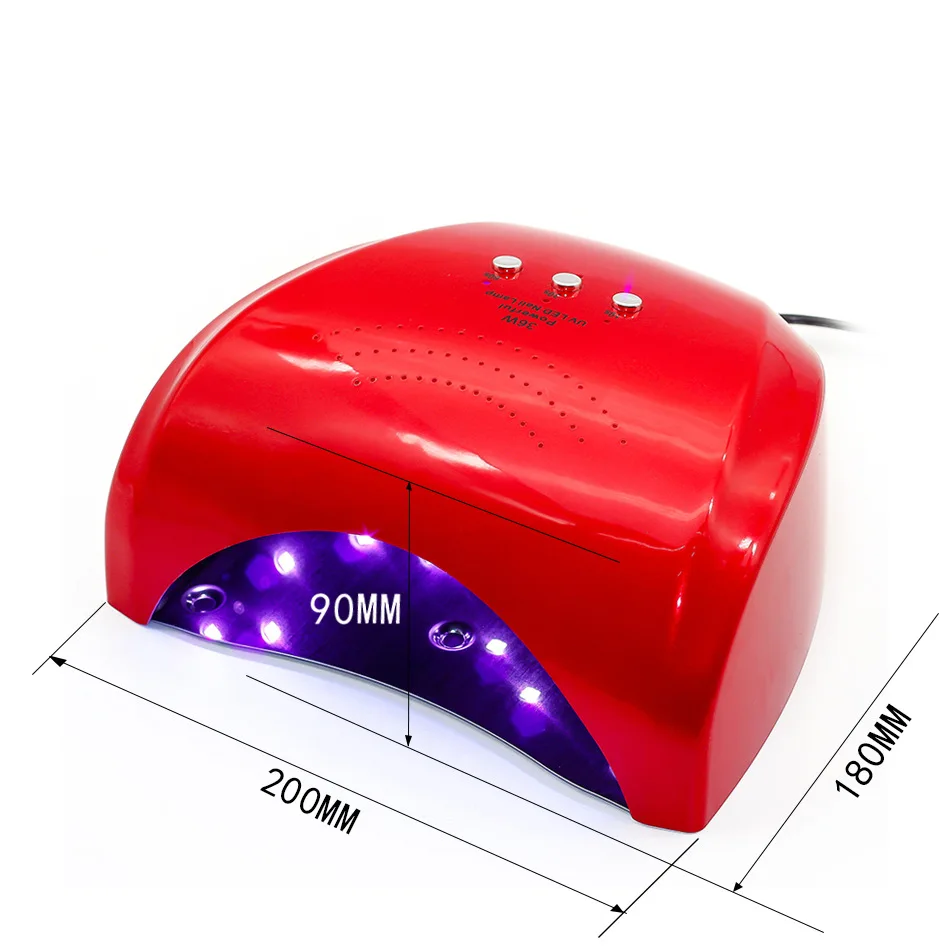 Профессиональная Сушилка для ногтей KESMALL светодиодная УФ лампа 36 Вт гель машина